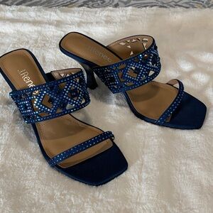 J.Renee Women's Navy Embellished Heels